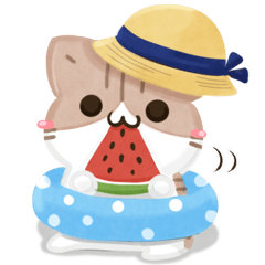 [LINEスタンプ] 毎日五月病なねこたち 3D風！夏スタンプ