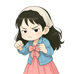 [LINEスタンプ] かわいい少女の笑顔 （NT）