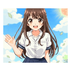 [LINEスタンプ] 動く♪可愛いお姉さんの挨拶スタンプ fetchpriority=high