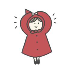 [LINEスタンプ] 赤ずきんちゃん、1