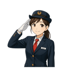 [LINEスタンプ] 乗車ありがとうございます車掌のSUZUです2