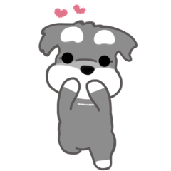 [LINEスタンプ] かわいいシュナ犬ポップアップ