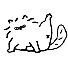 [LINEスタンプ] クールで正直なネコ by シックスモン 