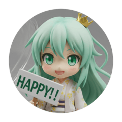[LINEスタンプ] スタンダードみなみちゃんセット(丸型) 