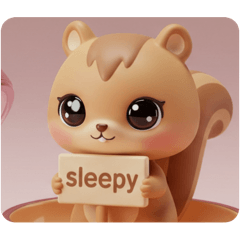 [LINEスタンプ] リスちゃんカプセルトイ(四角型) 