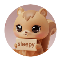 [LINEスタンプ] くりくりリスちゃんカプセルトイ(丸型) 