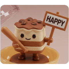 [LINEスタンプ] バッティングティラミス(四角型) 