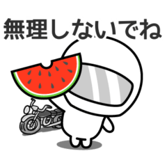 [LINEスタンプ] ゆるかわライダー♡夏休み編 ネイキッド