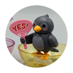 [LINEスタンプ] カラスカラスカプセルトイ 