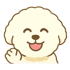 [LINEスタンプ] 毎日使えるビションフリーゼのシエル君01