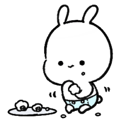 [LINEスタンプ] 多分、うさぎの赤ちゃん10