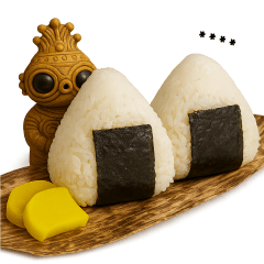 [LINEスタンプ] フルカスタム！遮光器ちゃん★何食べる？ 