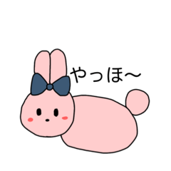 [LINEスタンプ] COLORFUL RIBBONS RABITS