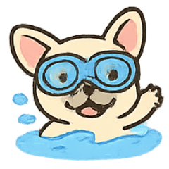 [LINEスタンプ] フレブル夏の水遊びスプラッシュ