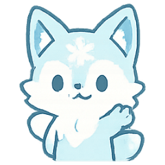 [LINEスタンプ] 雪華キツネFrosty