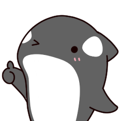 [LINEスタンプ] シャチのしゃっちー リアクション