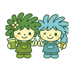 [LINEスタンプ] リナちゃん＆モコちゃん