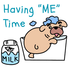 [LINEスタンプ] フレンチーぐうたらクラブなのだ