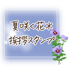 [LINEスタンプ] 夏咲く花＊挨拶スタンプ