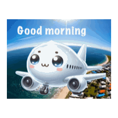 [LINEスタンプ] #飛行機な一日 *move