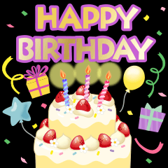 [LINEスタンプ] 飛び出す♩大人の誕生日＆年中イベント♡