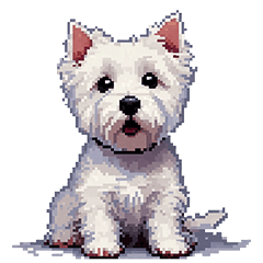 [LINEスタンプ] 無言でウェストハイランドホワイトテリア
