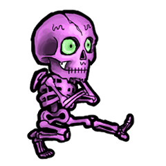 [LINEスタンプ] アンデッド踊る⚰️スケルトンの画像（メイン）