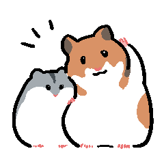 [LINEスタンプ] やや丁寧なおはむたち