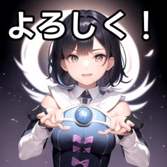 [LINEスタンプ] マジシャンファッション女子