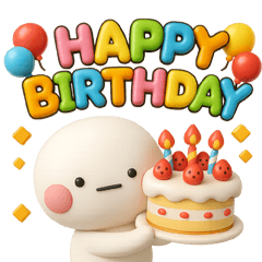 [LINEスタンプ] 一生使える♡みんなの豪華HAPPY BIRTHDAY♡