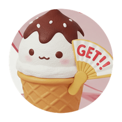 [LINEスタンプ] アイスクリームカプセルトイ