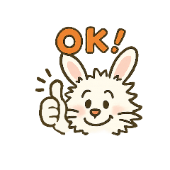 [LINEスタンプ] ウサギ変