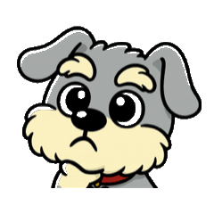 [LINEスタンプ] シュナウザーの日常.動くver.