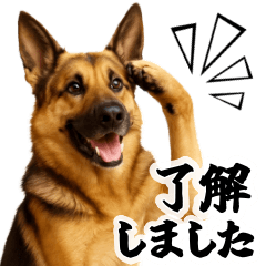 [LINEスタンプ] シェパード★毎日使う家族連絡★友人・恋人