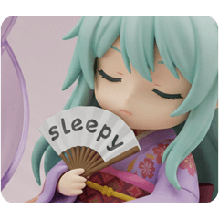 [LINEスタンプ] やや寝ぼけているみなみちゃんカプセルトイ