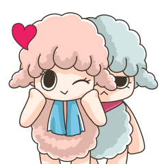 [LINEスタンプ] なかよし仔ひつじ 2