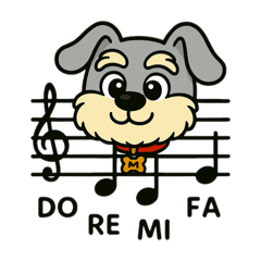 [LINEスタンプ] シュナウザーの日常.カラフルver.
