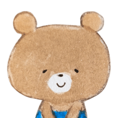 [LINEスタンプ] ちゃいろいくまのこ6水彩風タッチ