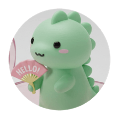 [LINEスタンプ] 変幻自在ステゴザウルス風カプセルトイ