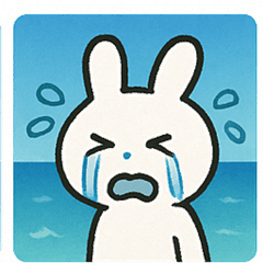 [LINEスタンプ] 海のウサギ@SFW
