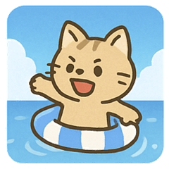 [LINEスタンプ] 海のネコ2@SFW