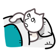 [LINEスタンプ] ねこたちと鳥