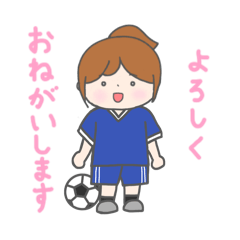 [LINEスタンプ] 女子サッカー部‼︎中高生の女の子