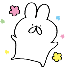 [LINEスタンプ] うさぎのだらだら生活