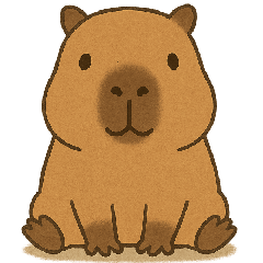 [LINEスタンプ] カピバラくんシリーズ第1弾