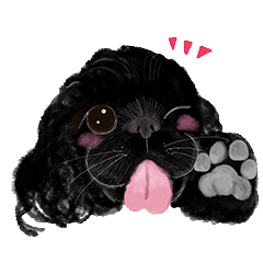 [LINEスタンプ] 黒いアメコカ♡琴子ちゃんスタンプ