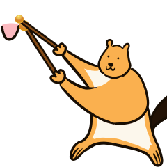 [LINEスタンプ] ムササビはキンチャナマスター