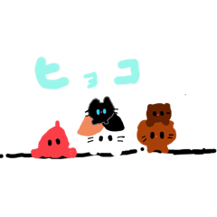 [LINEスタンプ] らっことねこ3