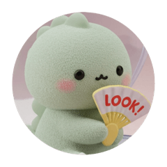 [LINEスタンプ] もふもふきょうりゅうカプセルトイ(丸型)
