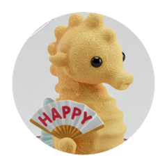 [LINEスタンプ] タツノオトシゴカプセルトイ